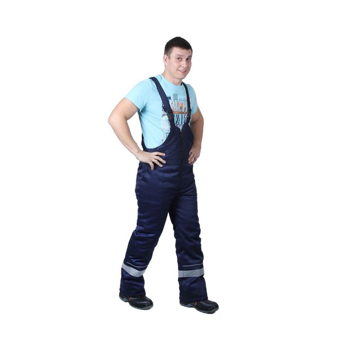 Костюм утеплённый «Буран», размер 60-62, рост 170-176 см, цвет тёмно-синий/василёк