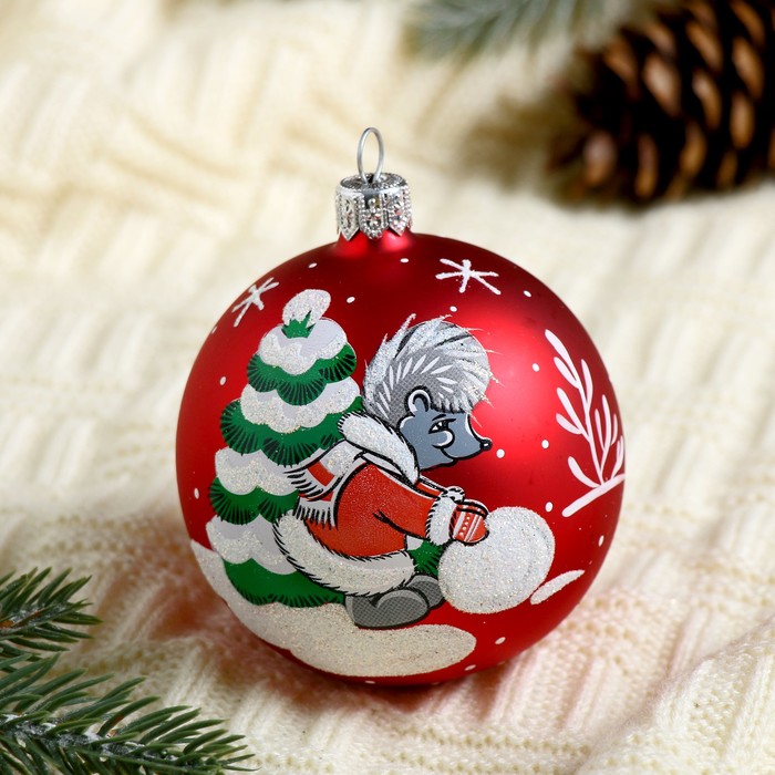 Новогодний шар ручной работы "Лесной" микс