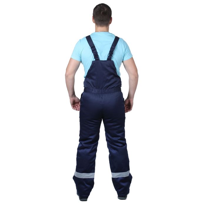 Костюм утеплённый «Буран», размер 52-54, рост 170-176 см, цвет тёмно-синий/василёк