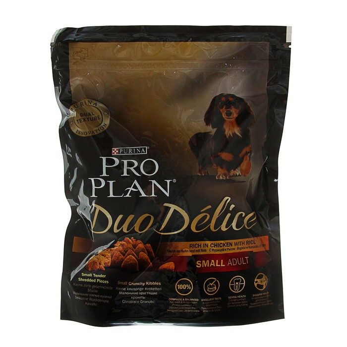 Сухой корм PRO PLAN DUO DELICE для собак мелких пород, курица/рис, 700 г