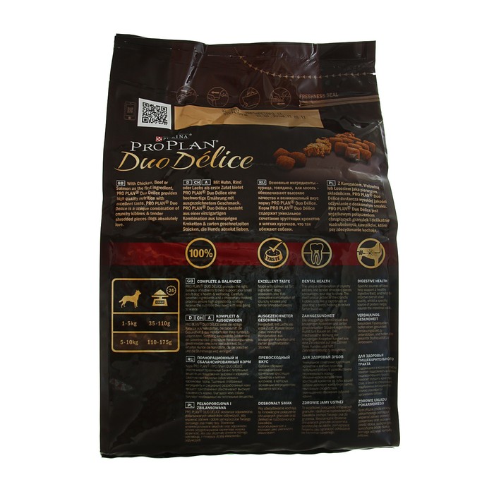 Сухой корм PRO PLAN DUO DELICE для мелких пород собак, лосось/рис, 2.5 кг