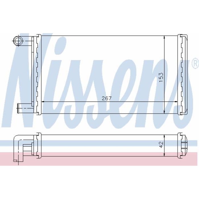 Радиатор печки NISSENS 72004