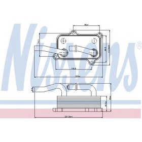 

Радиатор масляный NISSENS 90599