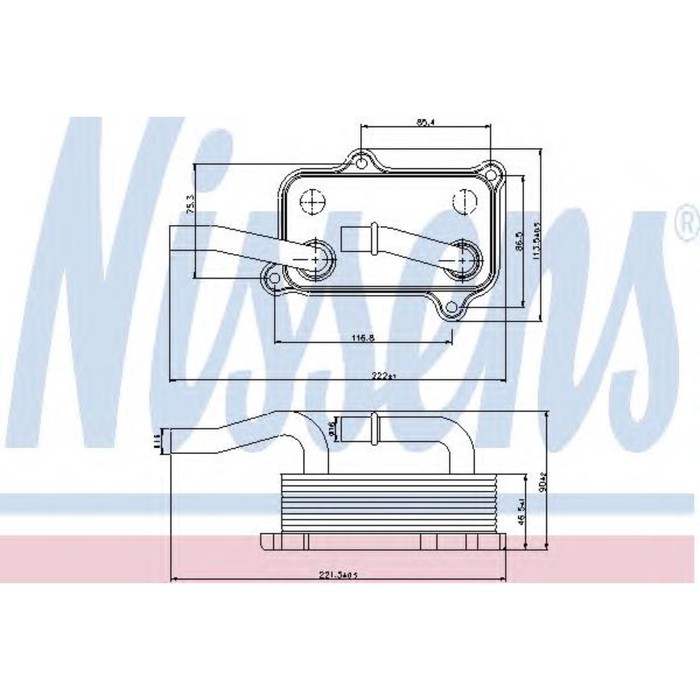 Радиатор масляный NISSENS 90599