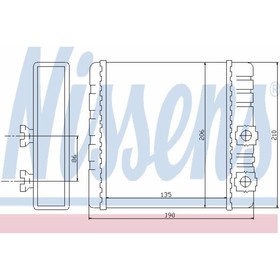 

Радиатор печки NISSENS 70514