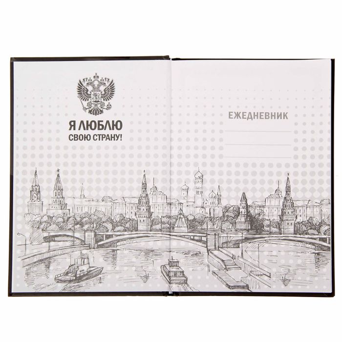 Ежедневник "За Путина. И всё", твёрдая обложка, А5, 80 листов