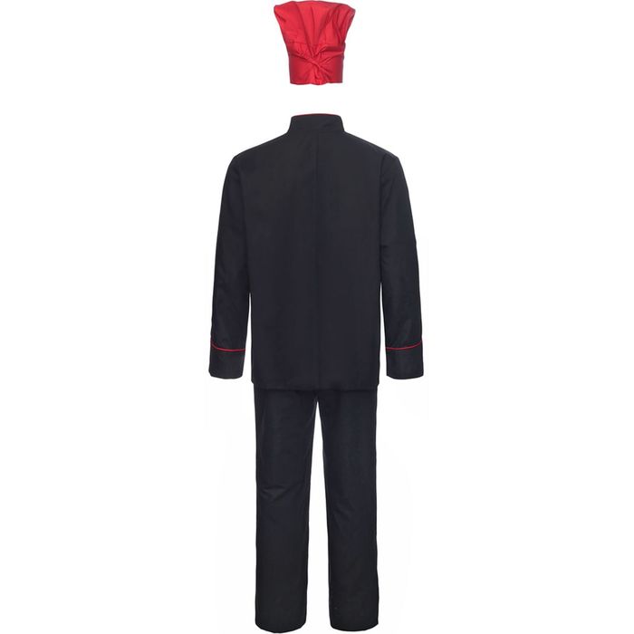 Костюм повара, модель 53, размер 54, рост 170-176 см, цвет чёрный