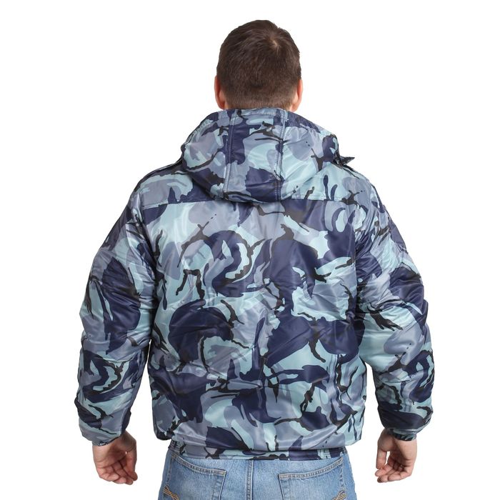 Куртка утеплённая «Альфа-2», размер 48-50, рост 170-176 см, цвет синий камуфляжный