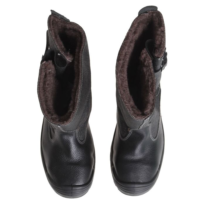 Сапоги рабочие «Строитель», комбинированные, шерстяной мех, модель 110, размер 45