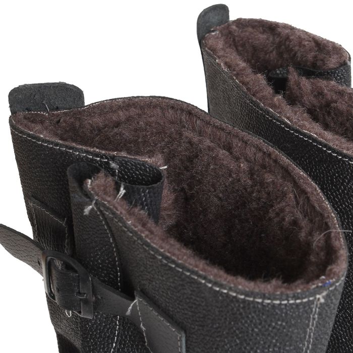 Сапоги рабочие «Строитель», комбинированные, шерстяной мех, модель 110, размер 45