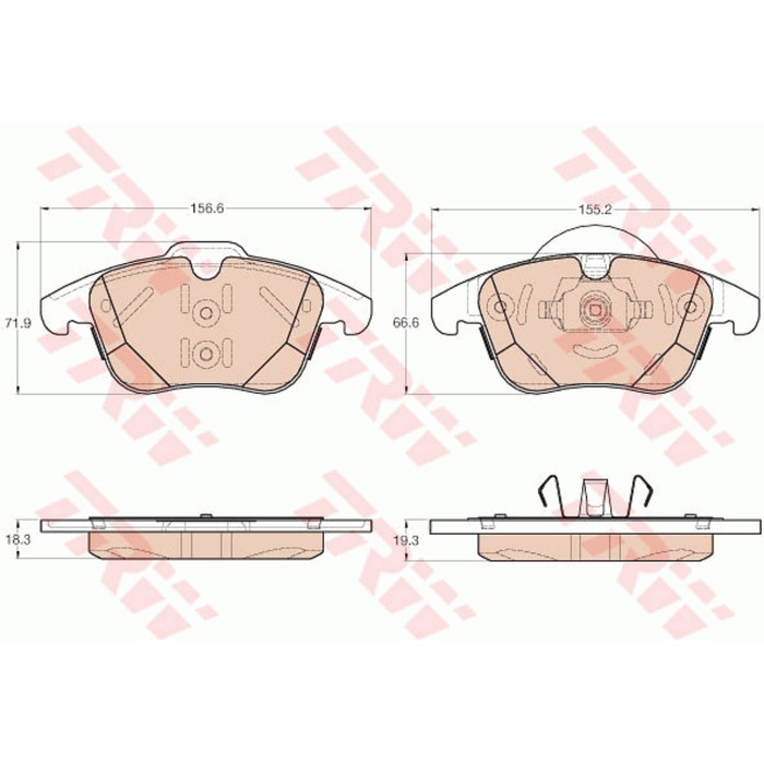 Колодки тормозные TRW GDB1960
