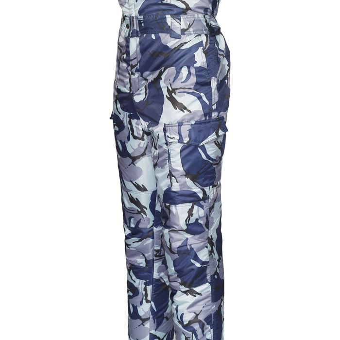 Полукомбинезон утеплённый «Турист», размер 44-46, рост 170-176 см, цвет синий камуфляжный