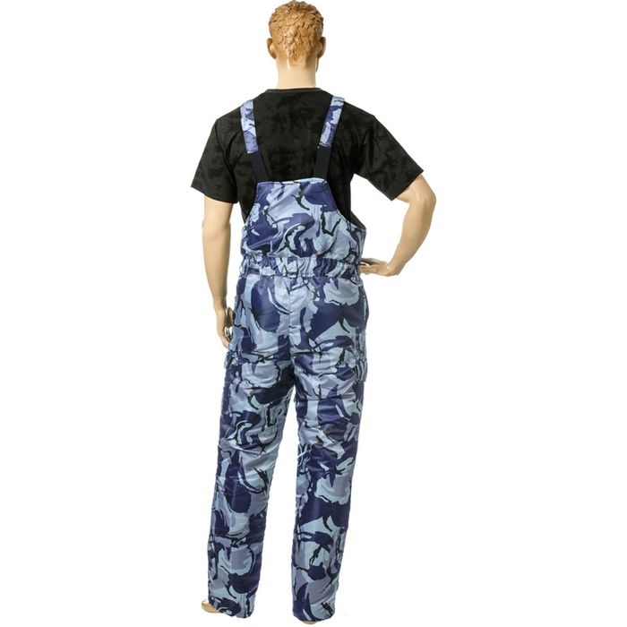 Полукомбинезон утеплённый «Турист», размер 44-46, рост 182-188 см, цвет синий камуфляжный