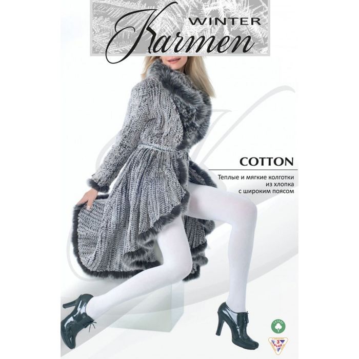 Колготки тёплые K-Cotton prugna 3