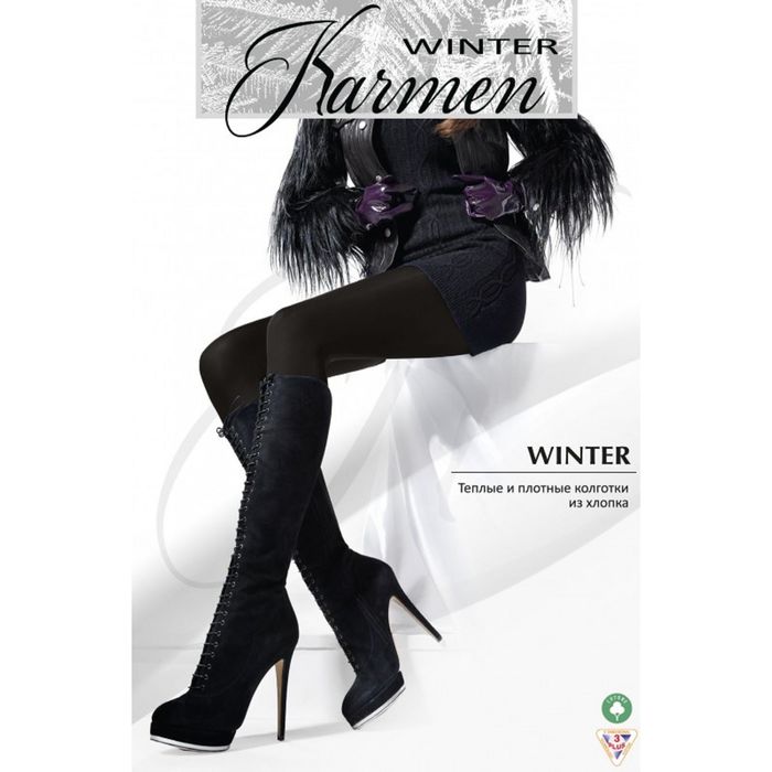 Колготки тёплые K-Winter nero 4