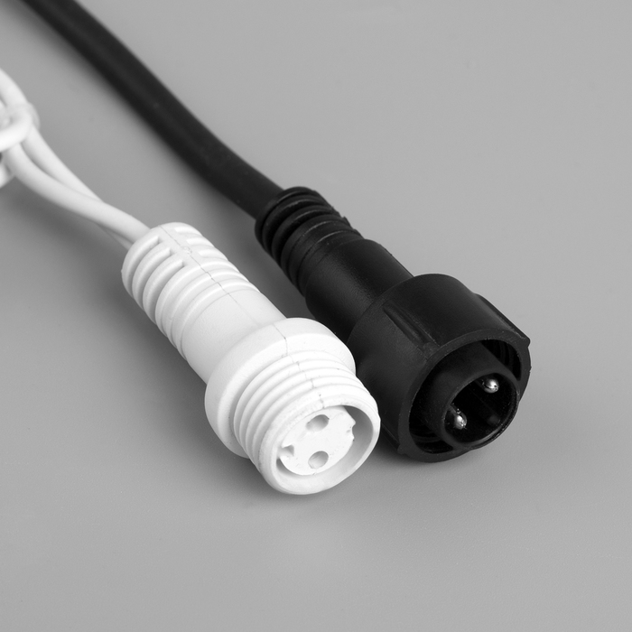 БАХРОМА уличная, УМС, Ш:5,6 м, В:0,9 м, Н.Б. 2W LED-330-220V, шнур питания, КРАСНЫЙ