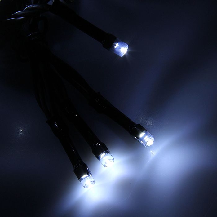 Гирлянда "Метраж" УМС, 10 м, Н.Т., LED-100-24В, б/контр., БЕЛЫЙ