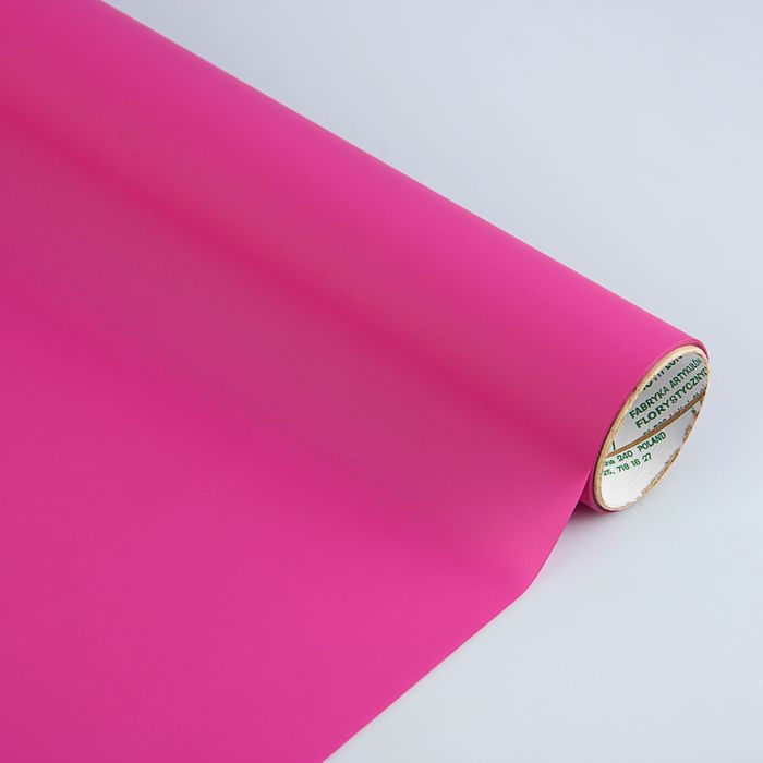 Плёнка для цветов и подарков "Атласная", цвет малиновый, 0,5 х 9 м, 30 мкм