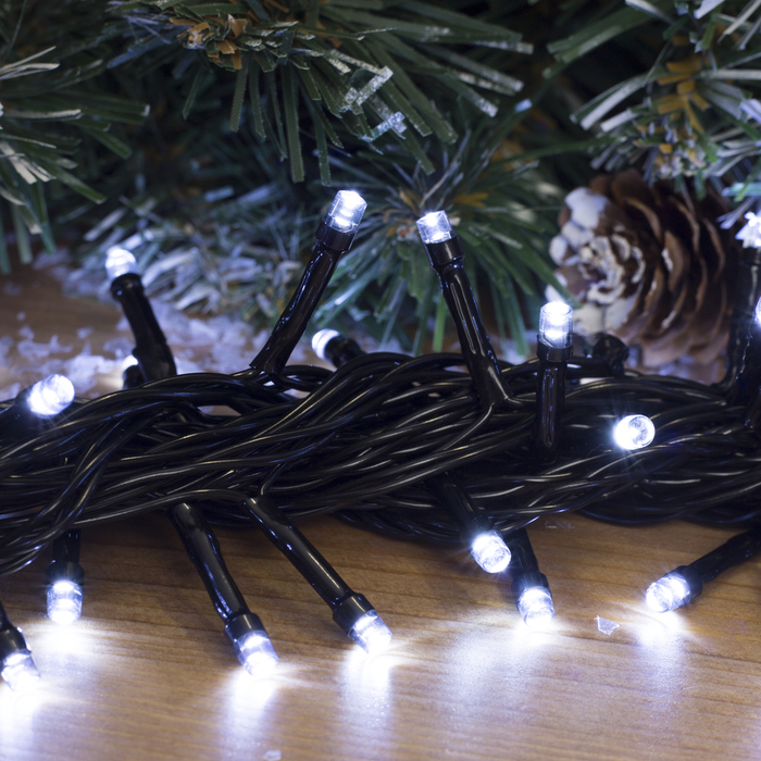 НИТЬ уличная, УМС, 10 м, Н.Т. 2W LED-100-24В, БЕЗ контр. БЕЛЫЙ