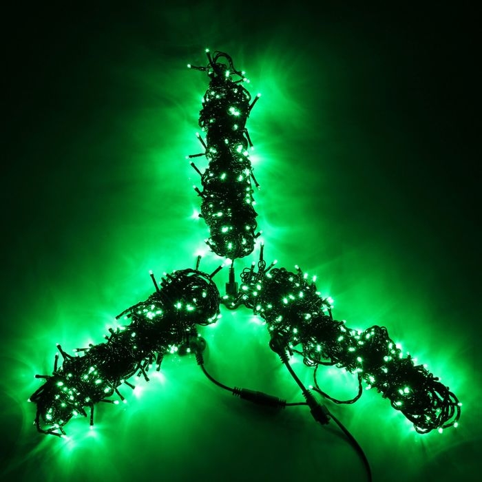 Гирлянда "Клип лайт(Спайдер)" улич. УМС, компл. 3х20 м, Н.Т., LED-600-24В, с транс., мерцание, ЗЕЛЕН