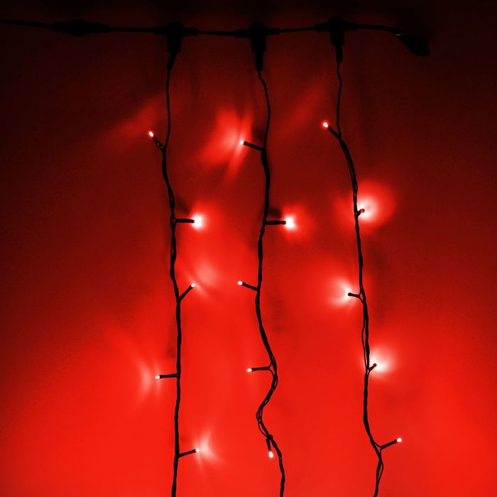 Гирлянда "Клип лайт(Спайдер)" улич. УМС, компл. 3х20 м, Н.Т., LED-600-24В, с транс., мерцание, КРАСН