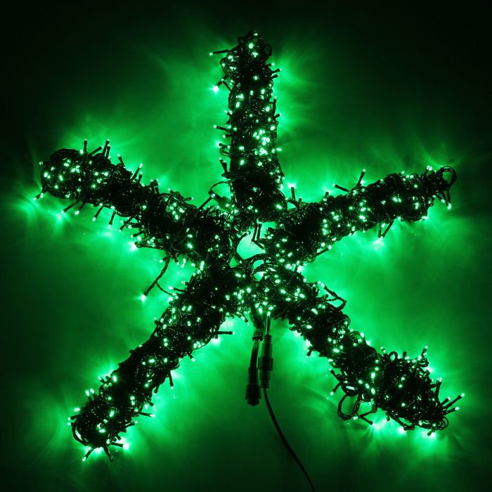 Гирлянда "Клип лайт(Спайдер)" улич. УМС, компл. 5х20 м, Н.Т., LED-1000-24В, с транс.,ЗЕЛЕНЫЙ