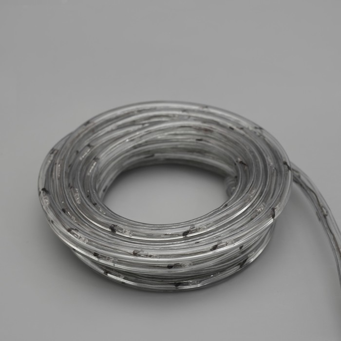 LED шнур 10 мм, круглый, 5 м, чейзинг, 2W-LED/м-24-220V, с контр. 8р, СИНИЙ