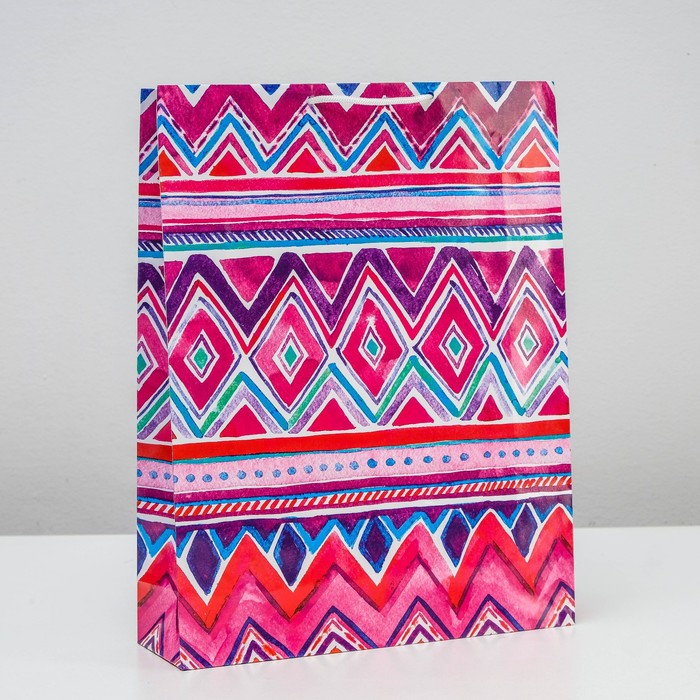 Пакет подарочный "Этно", 41 х 33 х 10 см