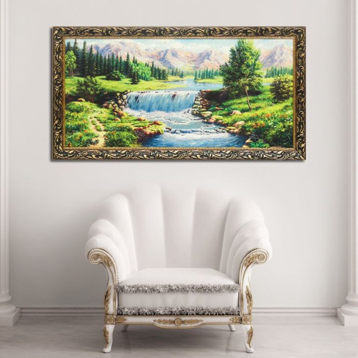 Гобеленовая картина "Речные перепады"