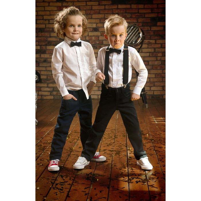 Брюки для мальчика, рост 98 см, цвет синий