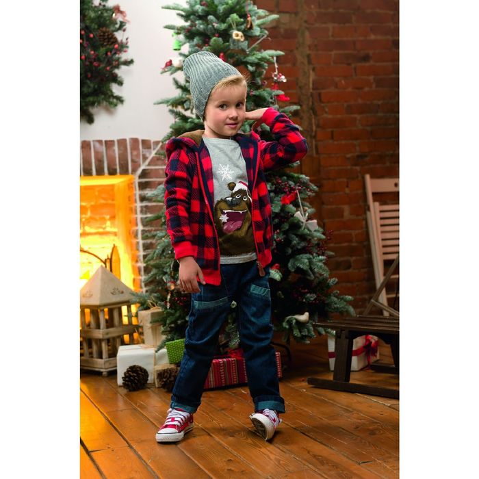 Джемпер для мальчика, рост 86 см, цвет красный