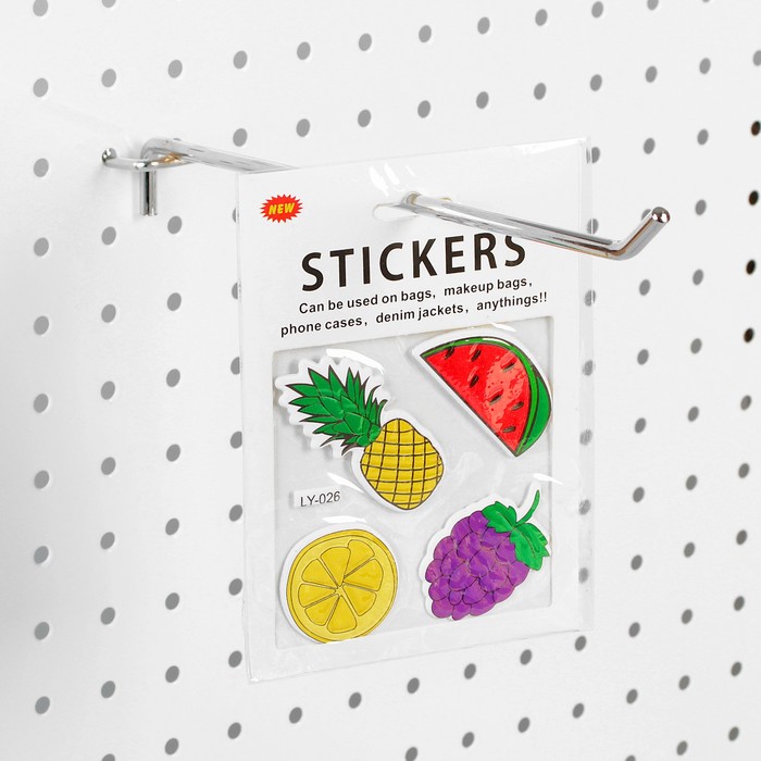 Крючок одинарный для перфорированной панели L10, d6мм, цвет хром