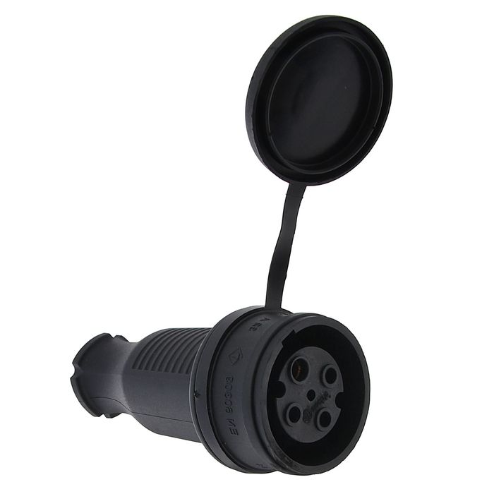 Розетка, каучук, 3Р+Е, 32 А, IP 44, 31.03.304.0300