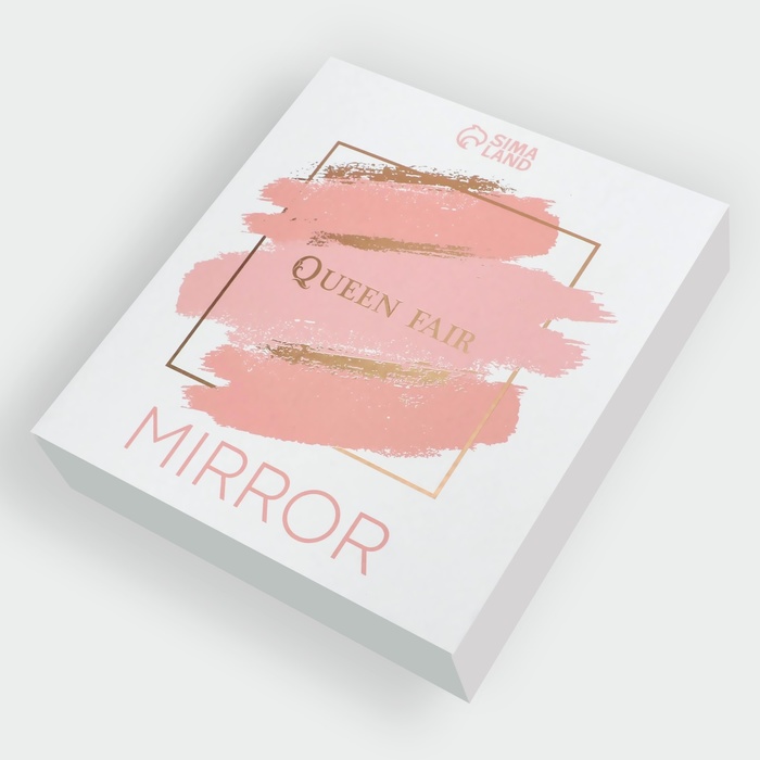 фото Зеркало настольное «круг», двустороннее, с увеличением, d зеркальной поверхности 10,5 см, цвет прозрачный queen fair