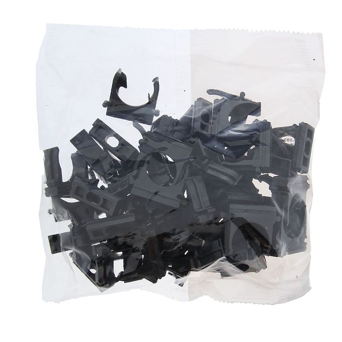 Крепеж-клипса, d=25 мм, цвет черный, 55.05.003.0003