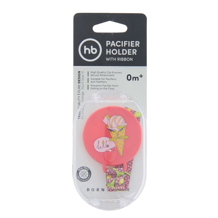 Держатель для пустышки, цвет розовый
