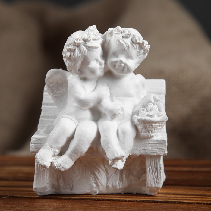 Статуэтка "Парочка на лавке", микс