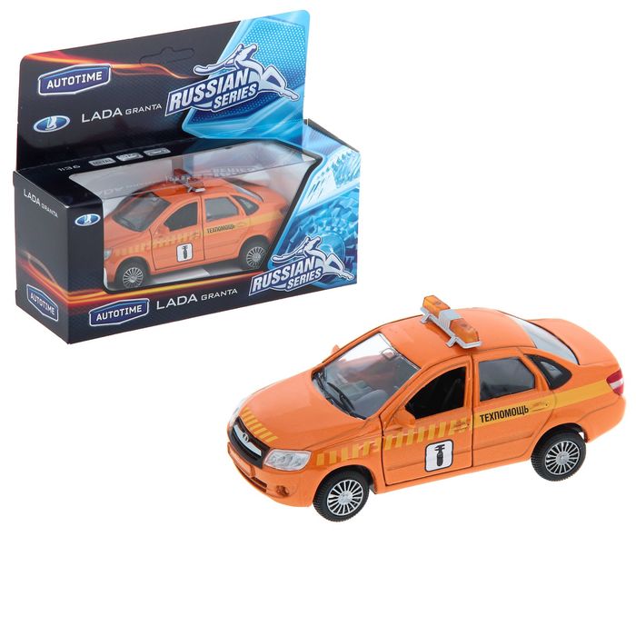 Машина металлическая "Lada Granta" - Техпомощь, масштаб 1:36