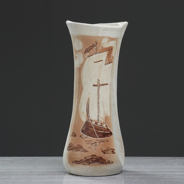 Ваза "Румба" шамот, парусник