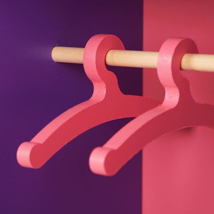 Мебель кукольная "Шкафчик с сердечками"