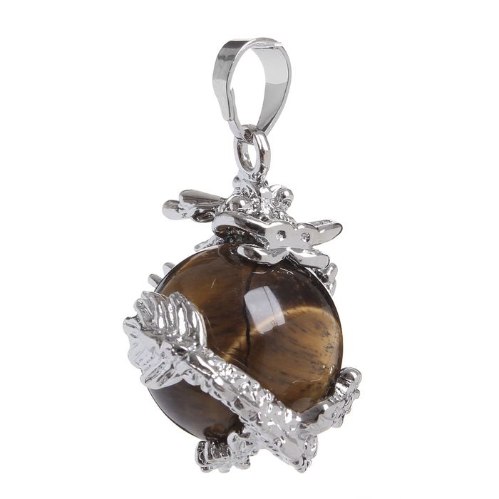 Подвеска дракон "Тигровый глаз"