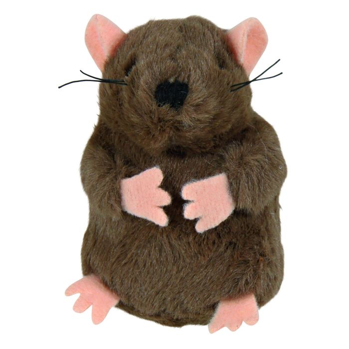 Игрушка  Trixie "Крот", 8см.,с пищалкой, плюш, коричневый.