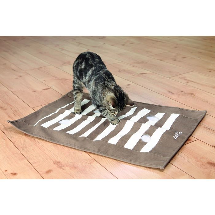 Подстилка - игрушка Trixie Cat Activity, 70 × 50 см, коричневый/кремовый