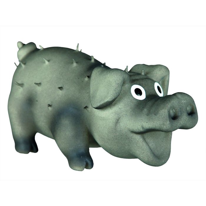 Игрушка Trixie "Свинка со щетиной" для собак, 10см., латекс.