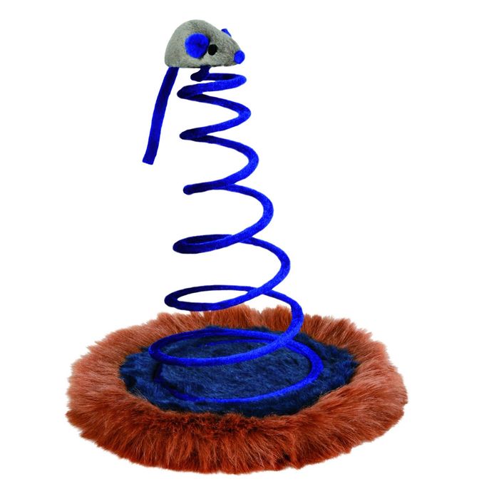 Игрушка Trixie "Мышь на пружине" для кошки, ф 20 х 25 см