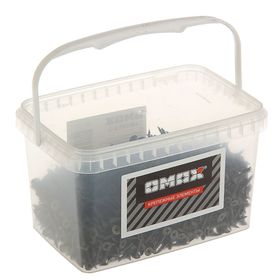 

Саморезы по металлу OMAX, 3.5х19 мм, потайной, оксид, частый шаг, 2 кг