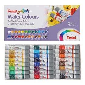 Акварель художественная набор в тубе 24 цвета по 5мл Pentel Water Colours от Сима-ленд