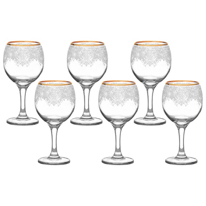 Набор фужеров для вина 260 мл "Боярский", 6 шт