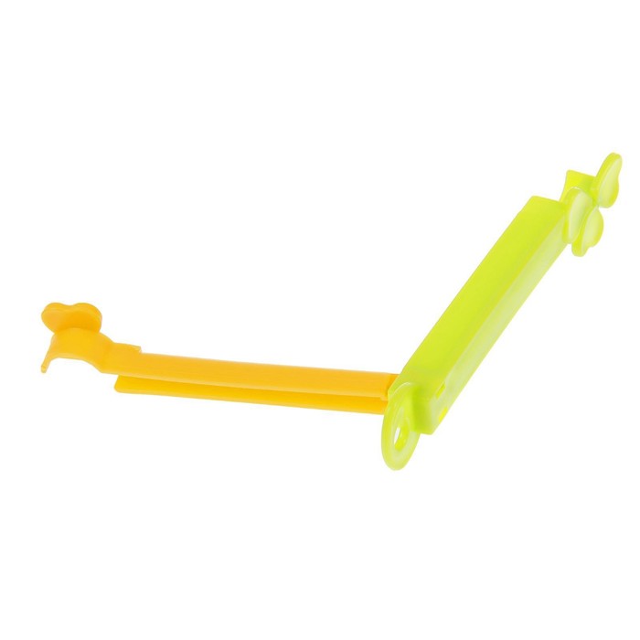 Набор зажимов для пакета 13 см "Клевер", 4 шт, цвет МИКС