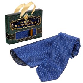 Подарочный набор 'Успеха и благополучия!': галстук и платок Ош